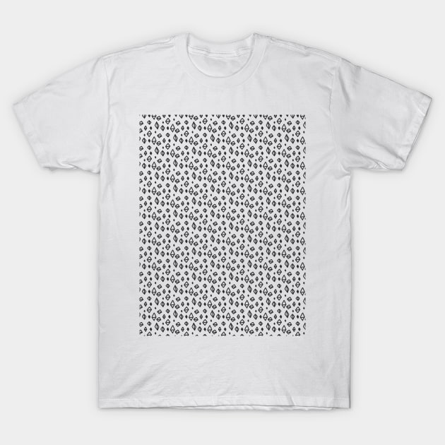 Diamonds hand-drawn pattern T-Shirt by MinimalLineARt